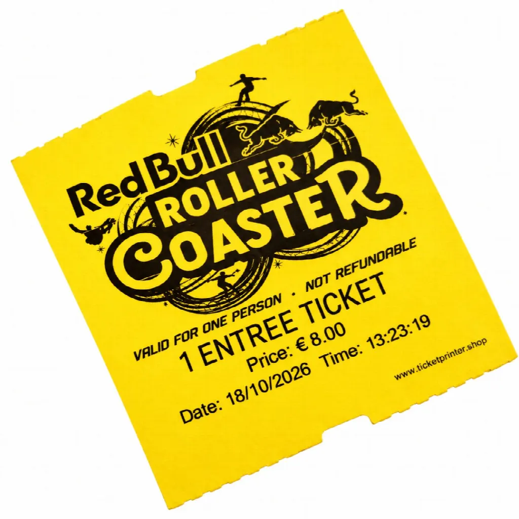 Rouleau Coatcheck, billets d’entrée « economy » sans souche, 14 x 550 billets, jaune