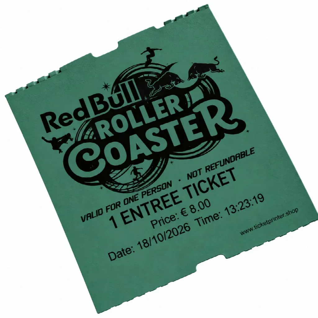 Rouleau Coatcheck, billets d’entrée « economy » sans souche, 14 x 550 billets, vert foncé