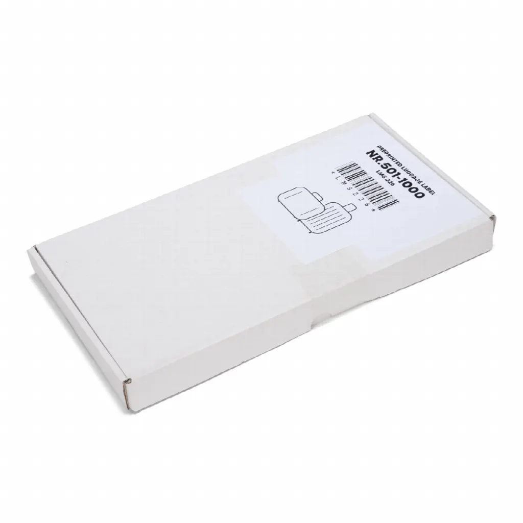 500 self-adhesive luggage tags, series 501-1000