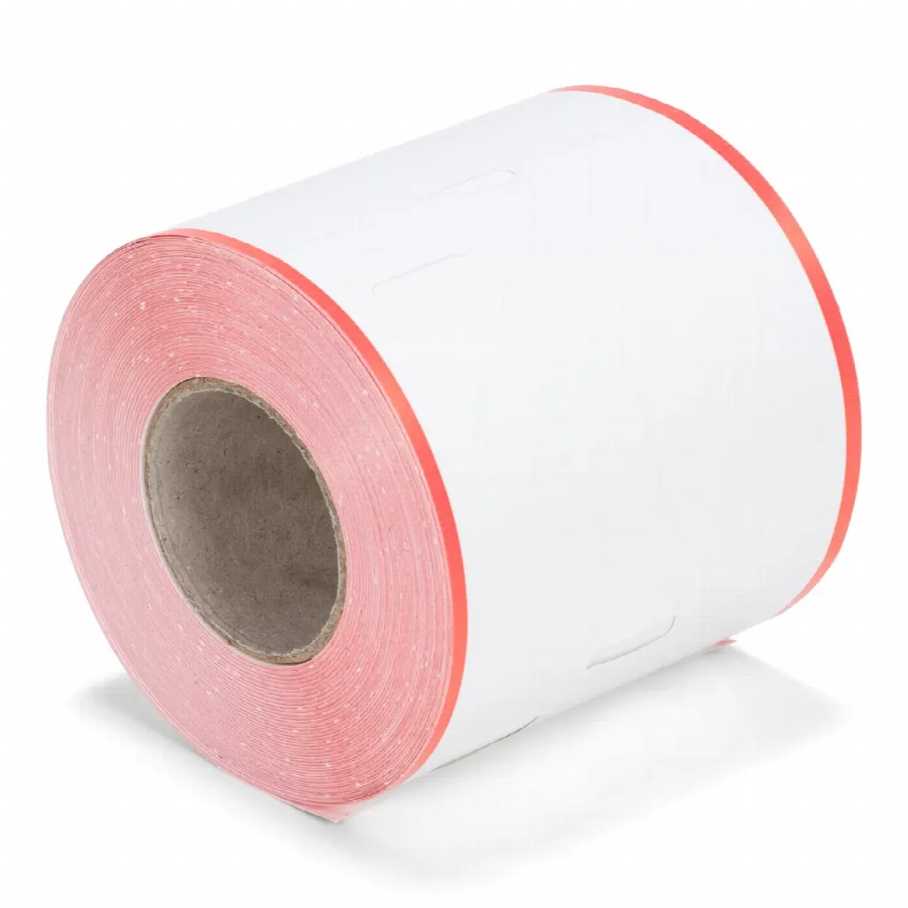 Tickets de vestiaire Coatcheck, 14 rouleaux x 325 tickets, blanc avec rouge