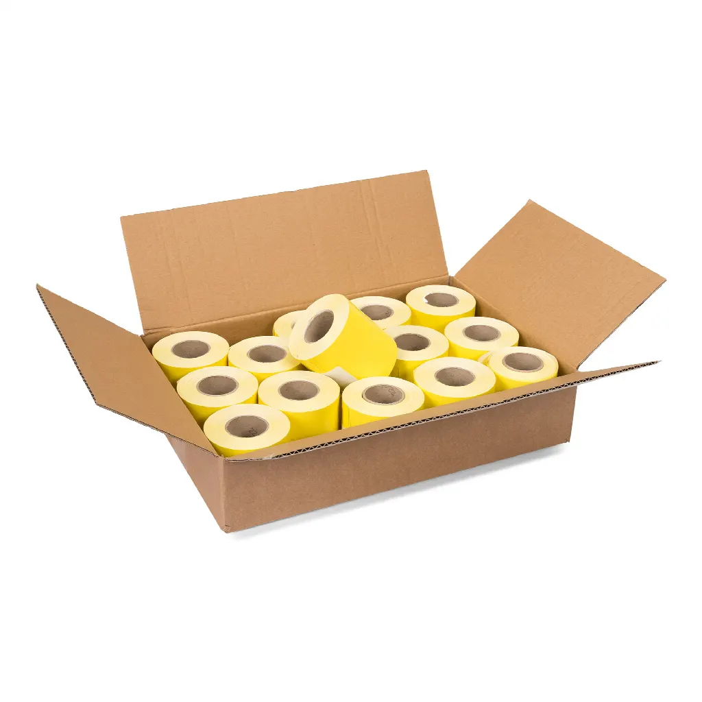 Tickets de vestiaire Coatcheck, 14 rouleaux x 325 tickets, Jaune