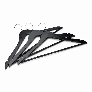 stylish black wooden coathangers, 50pcs